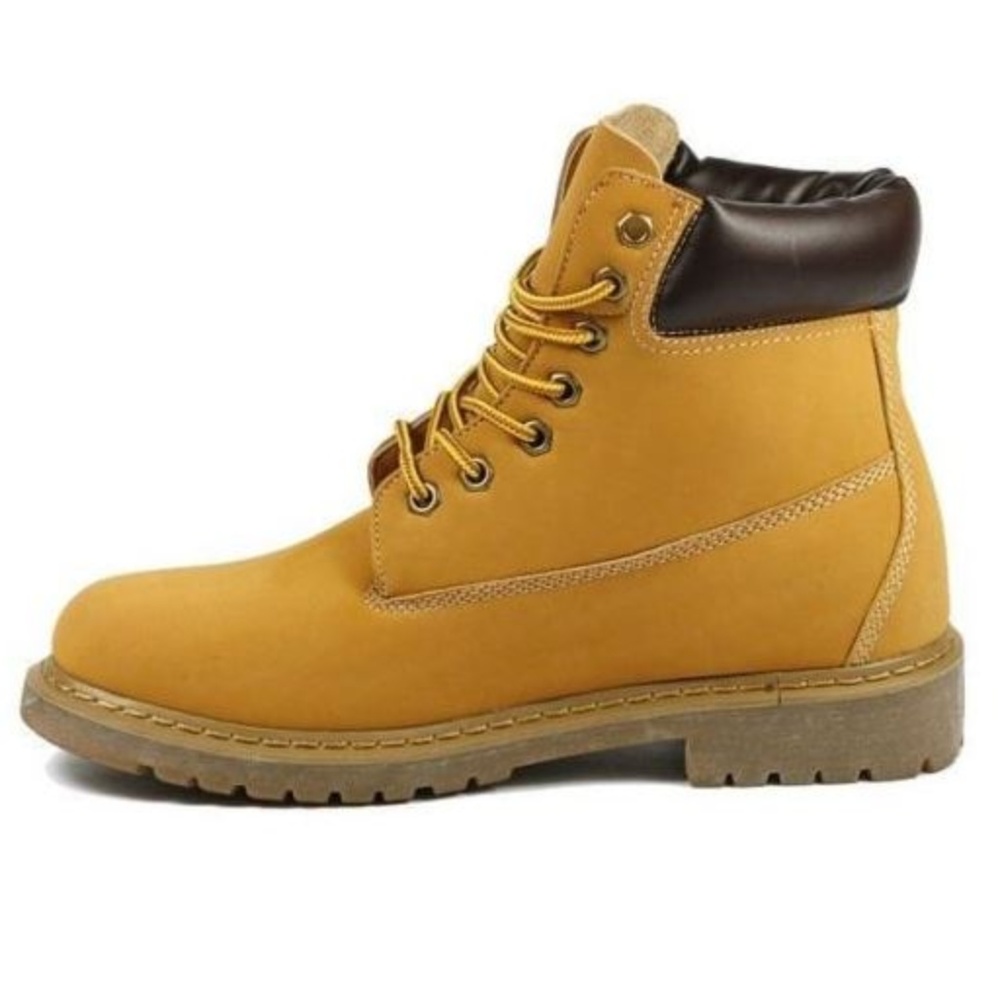 POLAR FOX MENS LEATHER ANKLE BOOTS MILITARY COMBAT - Picture 4 of 7